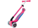 Globber - Scooter Primo Plus Lights V2 skladací Fuchsia/Sky Blue