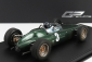 Gp-replicas BRM F1 P57 Brm Team N 3 Winner South Africa World Champion (with Pilot Figure - Dirty Version) 1962 Graham Hill - Con Vetrina - With Showcase 1:18 Green Met