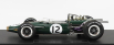 Gp-replika Brabham F1 Bt19 N 12 Winner French Gp Jack Brabham 1966 World Champion - Con Vetrina - s vitrínou 1:18 Green Gold