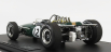 Gp-replika Brabham F1 Bt19 N 12 Winner French Gp Jack Brabham 1966 World Champion - Con Vetrina - s vitrínou 1:18 Green Gold