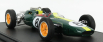 Gp-replika Lotus F1 Climax 25 N 8 Víťaz majstrovstiev sveta Taliansko Gp 1963 Jim Clark - Con Vetrina - S vitrínou 1:18 Zelená Žltá