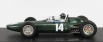 Gp-repliky BRM F1 P57 Brm Team N 14 Winner Italian Gp Monza World Champion (with Pilot Figure) 1962 Graham Hill - Con Vetrina - With Showcase 1:18 Green Met