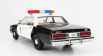 Greenlight Chevrolet Caprice Metropolitan Police 1987 - Terminator 2 Movie 1991 - The Judgment Day - Il Giorno Del Giudizio - With T-1000 Liquid Metal Android Figure 1:18 Black White