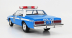 Greenlight Chevrolet Caprice Police New York City Departiment 1990 1:18 Svetlomodrá Biela