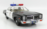 Greenlight Dodge Monaco Police 1977 s figúrkou T-800 - Terminátor 1 1984 1:18 Black White