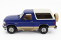 Greenlight Ford usa Bronco Eddie Bauer Edition 1996 1:18 modrá biela