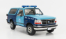 Greenlight Ford usa Bronco Xlt Massachusetts State Police 1996 1:18 2 Tones Blue