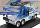 Greenlight Freightliner Fla 9664 Ťahač Gru Crane 3-assi Carro Attrezzi - Wrecker Road Service 1984 1:43 strieborná modrá