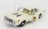 Greenlight Plymouth Fury Hazzard Police Hazzard County 1977 1:18 biely