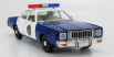 Greenlight Plymouth Fury Police Osage County Sheriff 1975 1:18 modrá biela