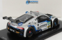 Iskrový model Audi R8 Lms Gt3 Team Tece Rutronik Racing N 33 Adac Gt Masters Oschersleben 2021 D.marschall - K.l.schramm 1:43 Silver Blue Fluo