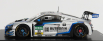 Iskrový model Audi R8 Lms Gt3 Team Tece Rutronik Racing N 33 Adac Gt Masters Oschersleben 2021 D.marschall - K.l.schramm 1:43 Silver Blue Fluo