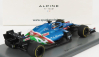 Iskrový model Renault F1 A521 Renault E-tech 20b Team Alpine N 14 8. GP Abú Zabí 2021 Fernando Alonso 1:43 Modrá červená biela