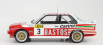 Ixo-models BMW radu 3 M3 (e30) Bastos N 3 24h Spa 1991 S.de Liedekerke - V.bervig - B.enge 1:18 Biela červená