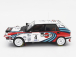 Ixo-models Lancia Delta Integrale 16v Martini (nočná verzia) N 4 Rally Safari 1990 Alessandro Fiorio - Luigi Pirollo 1:18 Biela modrá červená