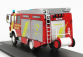 Ixo-models Mercedes benz Lf16/12 Duoble Cabine Truck Feuerwehr Hannover 1995 1:43 Červená biela strieborná