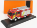 Ixo-models Mercedes benz Lf16/12 Duoble Cabine Truck Feuerwehr Hannover 1995 1:43 Červená biela strieborná