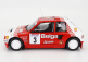 Ixo-models Peugeot 205 T16 Belga N 3 Rally Ypres 1985 B.darniche - A.mahe 1:18 Červená biela