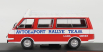 Ixo-models RAF 2203 Minibus Team Rally Lada Service Assistance 1984 1:43 Červená biela