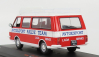 Ixo-models RAF 2203 Minibus Team Rally Lada Service Assistance 1984 1:43 Červená biela