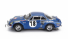 Ixo-models Renault Alpine A110 1800s N 18 Winner Rally Montecarlo 1973 S obrázkom J.c.andruet - M.petit 1:43 Modrá