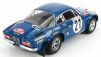 Ixo-models Renault Alpine A110 1800s N 21 Rally Montecarlo 1973 J-p.nicolas - M.vial 1:24 Blue Met