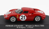 Ixo-modely Ferrari 250lm 3.3l V12 Ch. N5893 Team N.a.r.t. North American Racing N 21 Víťaz 24h Le Mans 1965 Jochen Rindt - Masten Gregory 1:43 Červená