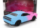 Jada Dodge Challenger Srt Hellcat Coupe Custom 2015 1:24 Pink Light Blue