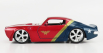 Jada Pontiac Firebird s figúrkou Wonder Woman 1972 1:32 Červená modrá