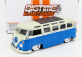 Jada Volkswagen T1 Minibus Custom 1962 1:24 Modrá biela