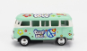 Kinsmart Volkswagen T1 Samba Minibus Flower 1962 - bez krabice 1:64 Svetlozelená