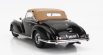 Kk-scale Mercedes benz 300s Sc Cabriolet (w188) Soft-top Closed 1967 1:18 Black Beige