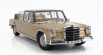 Kk-scale Mercedes benz S-class 600 Pullman (w100) Landaulet Semiconvertible 1964 1:18 Gold Met Black