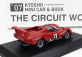 Kyosho Ferrari Dino 206 N 17 Racing 1967 s knihou - The Circuit Wolf - Yatabe Rs - Manga Movie 1:64 červená