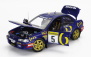 Kyosho Subaru Impreza 555 Repsol N 5 Winner Rally Montecarlo 1995 C.sainz - L.moya 1:18 Modrá Žltá