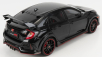 LCD model Honda Civic Type-r (fk8) 2020 1:18 Black