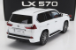 LCD model Lexus Lx570 2022 1:18 biely