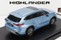 LCD model Toyota Highlander 2022 1:64 Moondust Blue