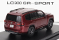 LCD model Toyota Land Cruiser Lc300-gr Sport 2022 1:64 Červená