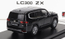 LCD model Toyota Land Cruiser Lc300-zx 2022 1:64 Black