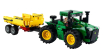 Lego John deere Lego Technic - 9620r 4wd Traktor s prívesom 2018 - 390 Pezzi - 390 dielikov zeleno žltá