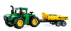 Lego John deere Lego Technic - 9620r 4wd Traktor s prívesom 2018 - 390 Pezzi - 390 dielikov zeleno žltá