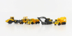 Maisto Volvo Set 5x Movimento Terra Scraper Excavator Truck 1:87 žlto-čierna