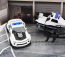 Majorette Chevrolet Set Assortment 5 Cars Police Force Pieces 1:64 White Black