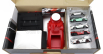 Majorette Porsche Set Area Service Canopy + Podio Podium + Lanciatore + 5x Porsche 1:64 Various