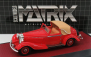Matrix modely v mierke Mercedes benz 500k By Corsica Dhc Cabriolet Open 1935 1:43 Červená