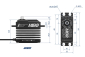 MIBO 1/8 Vodotesné (0,085s/45kg/8,4V) bezkartáčové servo