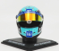 Mini prilba Schuberth prilba F1 Casco Prilba Vf-22 Team Haas N 47 Miami Gp 2022 Mick Schumacher 1:4 Light Blue Black