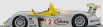 Minichamps Audi R8 Team Infineon N 2 Víťaz 12h Sebring 2002 Capello - Herbert - Pescatori 1:43 Strieborno-žltá