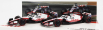 Minichamps Haas F1 Set 2x Vf-22 Ferrari Team Haas N 20 5th Bahrain GP 2022 Kevin Magnussen + N 47 Bahrain GP 2022 Mick Schumacher 1:43 Biela čierna červená